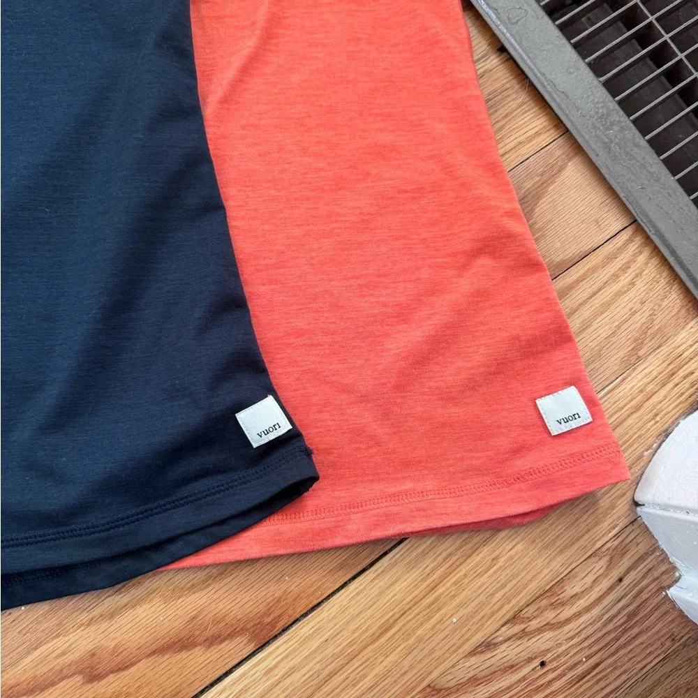 Vuori Lux performance Black and Orange Tank Top Bundle - Picture 2 of 3
